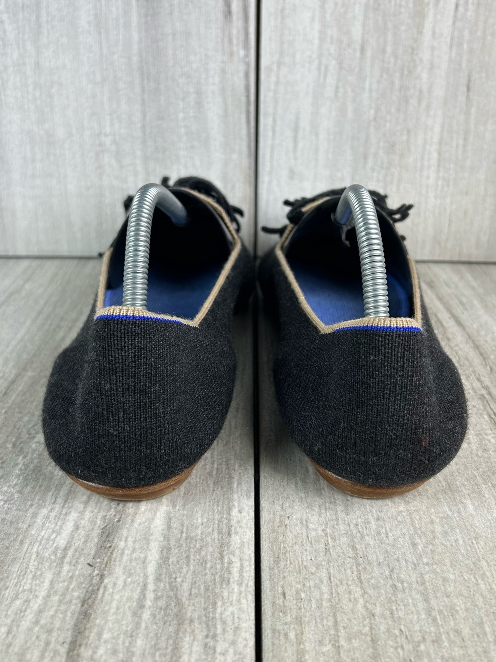 Rothy’s Charcoal Merino Wool Tassel Ballet Loafer Casual Shoe Women’s Size 10.5 - Picture 8 of 11